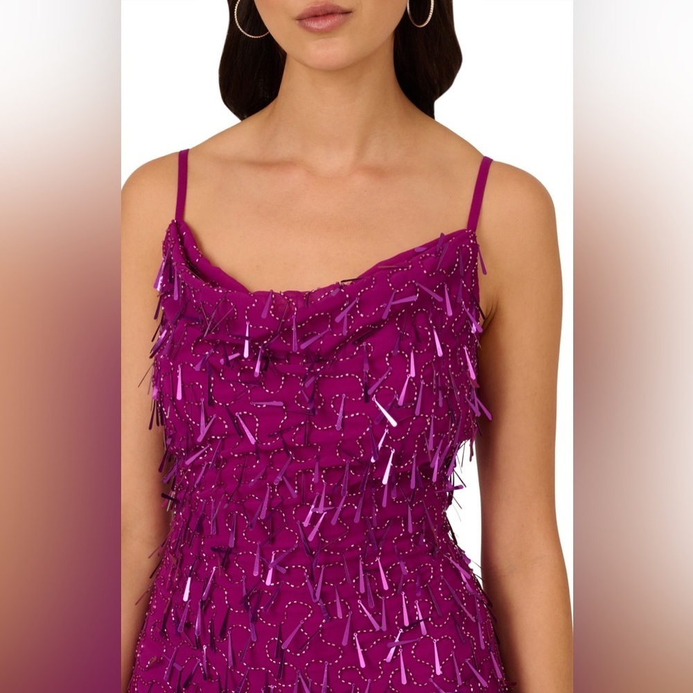๐ LIV FOSTER Sequin Purple Dress, Size 4 NWT - Picture 3 of 4